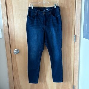 Old Navy High-Rise WOW Super-Skinny Jeans - Dark Wash Size 12